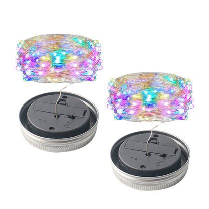 Solar Powered Mason Jar LED Decorative Fairy Lights Set_1