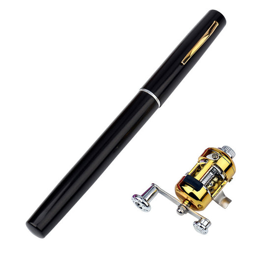 Mini Portable Pocket Pen Telescopic Fishing Rod Kit_0