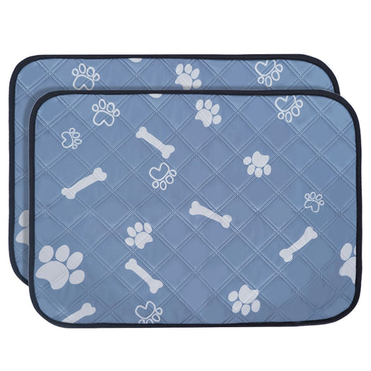 PETSWOL 2 Pack Pet Dog Diaper Bone Pattern Pee Pad_0