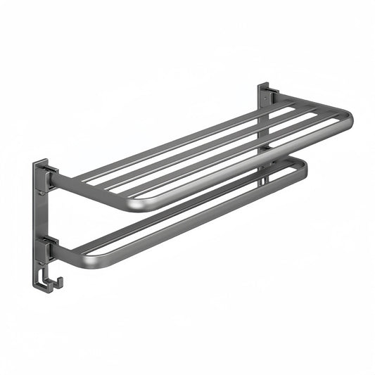 60cm Foldable Wall Mounted Towel Rack_0