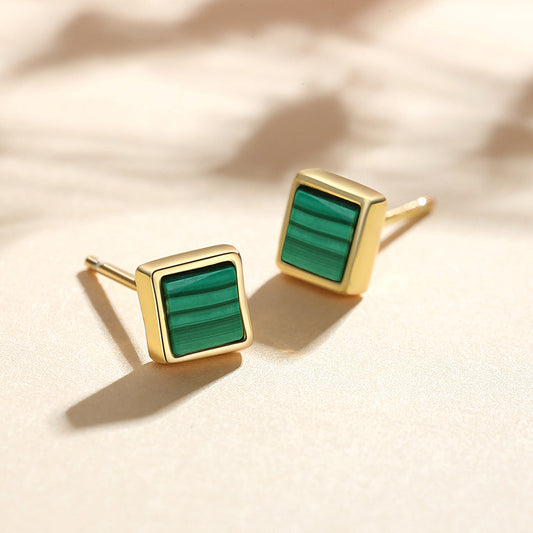 Malachite Stone Earrings